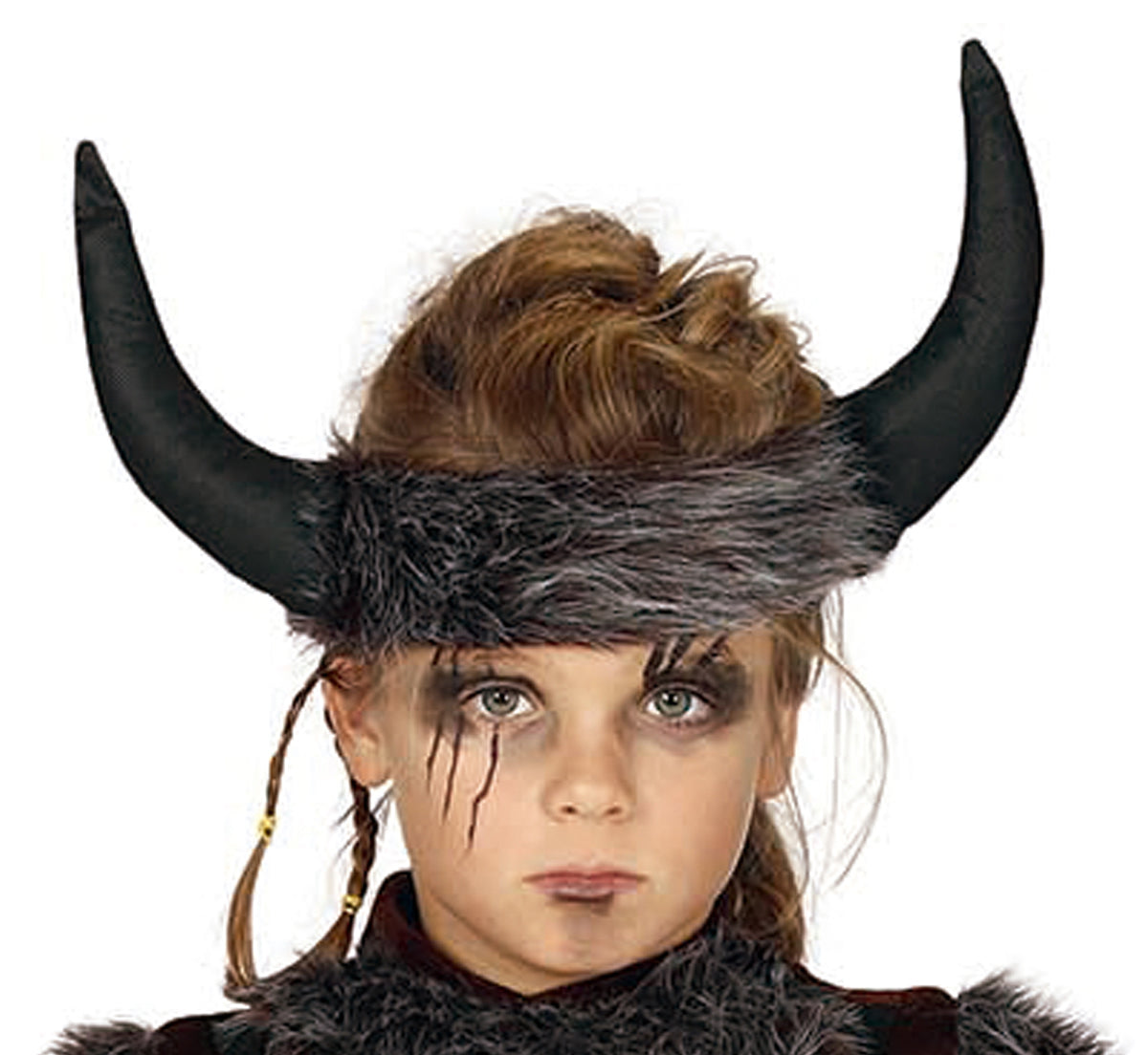GP81896 – Wikinger Abenteueroutfit Hornhelm – Größe: 110/116 – Farbe: Braun