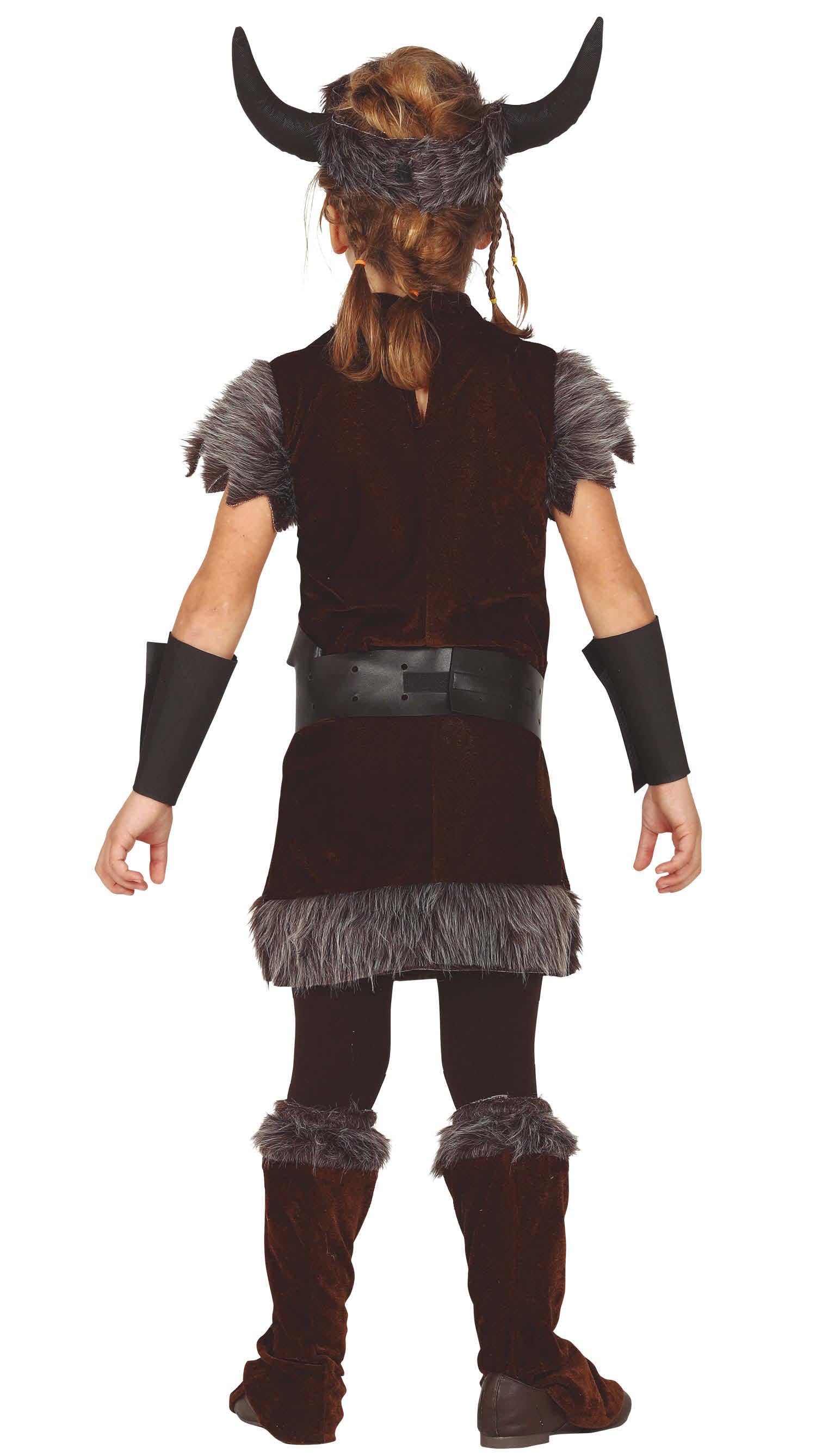 GP81896 – Wikinger Abenteueroutfit Hornhelm – Größe: 128/134 – Farbe: Braun