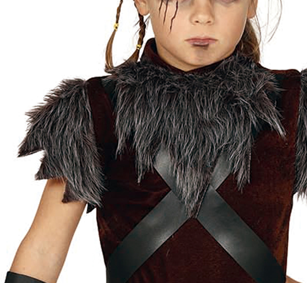 GP81896 – Wikinger Abenteueroutfit Hornhelm – Größe: 128/134 – Farbe: Braun
