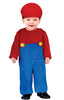 GP82062 – Klempner Abenteueranzug Kinder Karneval – Größe: 92/98 – Farbe: Rot