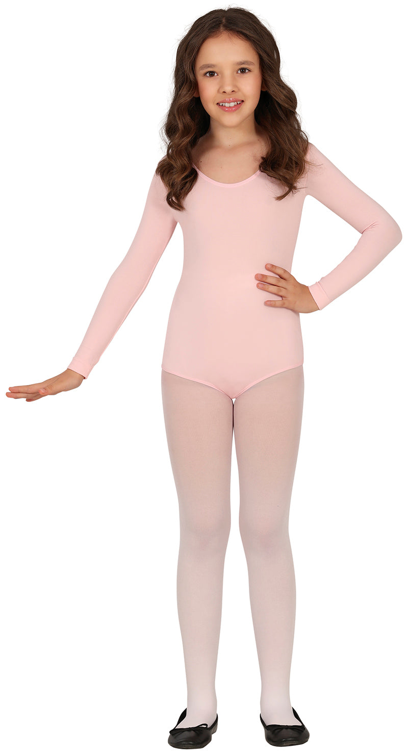 GP82004 – Ballettanzug Kinder Langarm Rosa – Größe: 3 - 5 Jahre, 5 - 8 Jahre, 9 - 12 Jahre – Farbe: Pink