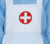 GP82046 – Miniarzt Doktorkostüm Babykleid Pflegehaube – Größe: 86/92 – Farbe: Blau