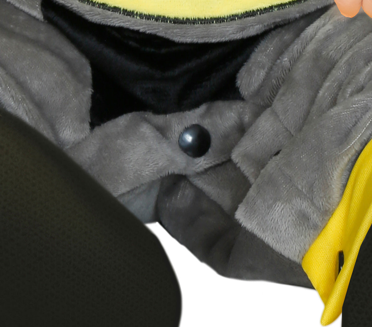GP82066 – Superheld Abenteuerfigur Overall – Größe: 74/80 – Farbe: Grau
