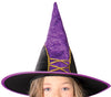 GP82596 – Hexe Halloween Zauber Hut Kleid Kostüm – Größe: 110/116 – Farbe: Schwarz