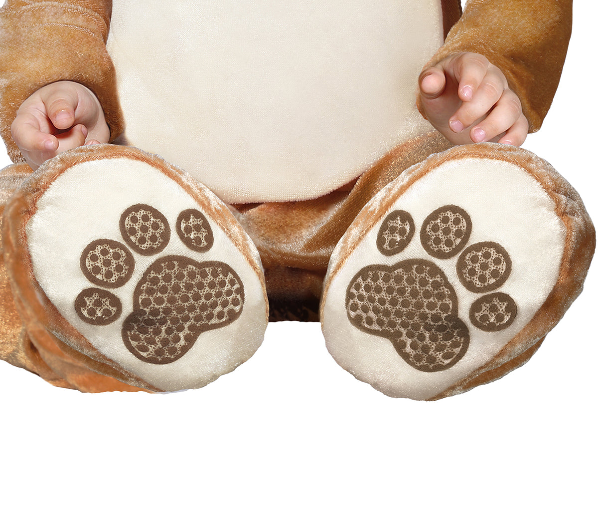 GP82620 – Hundewelpe Kapuzen Jumpsuit Tierkostüm – Größe: 74/80 – Farbe: Braun