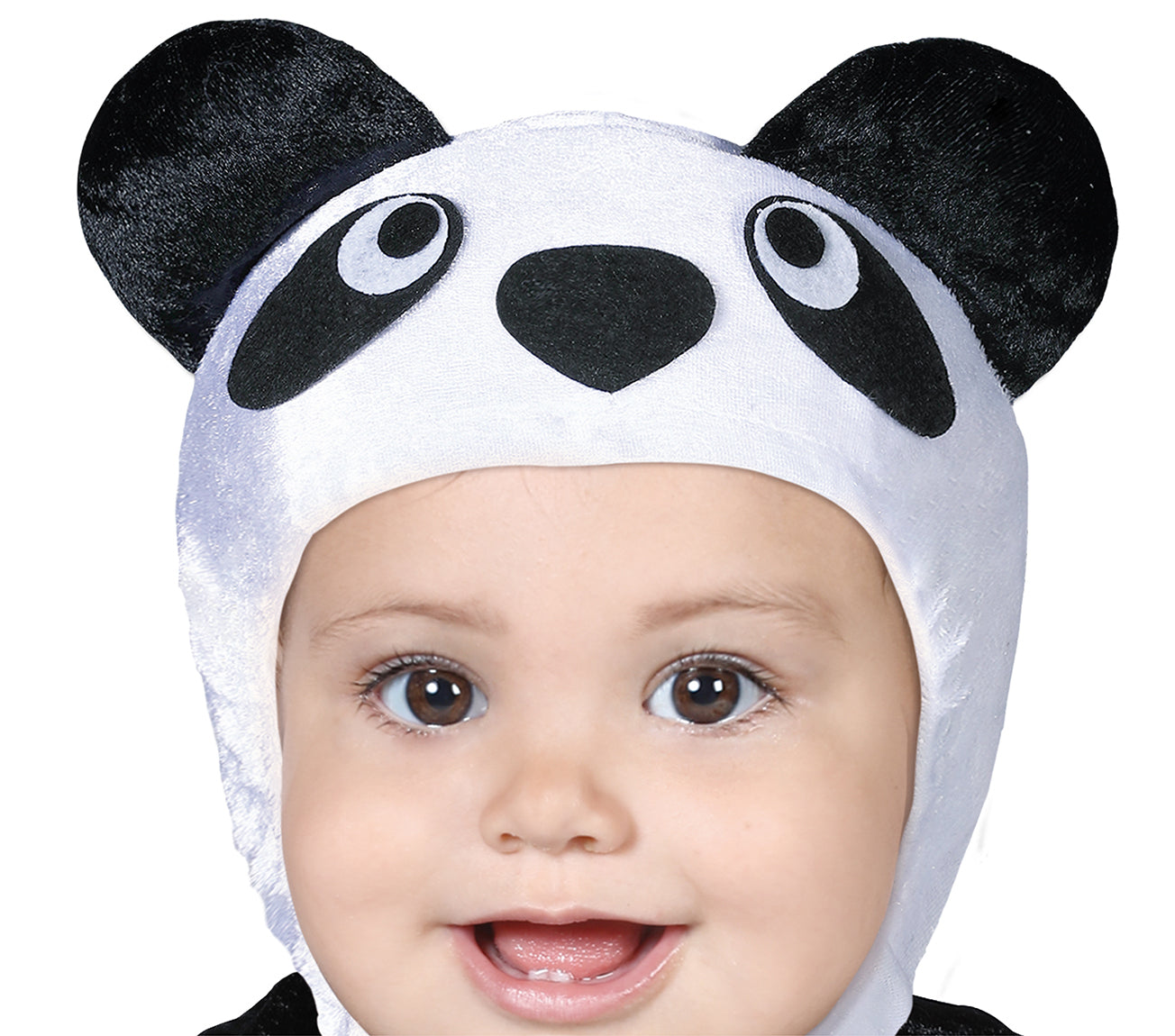 GP82626 – Tierbabykostüm Panda Karneval Bärenkapuze – Größe: 74/80 – Farbe: Schwarz