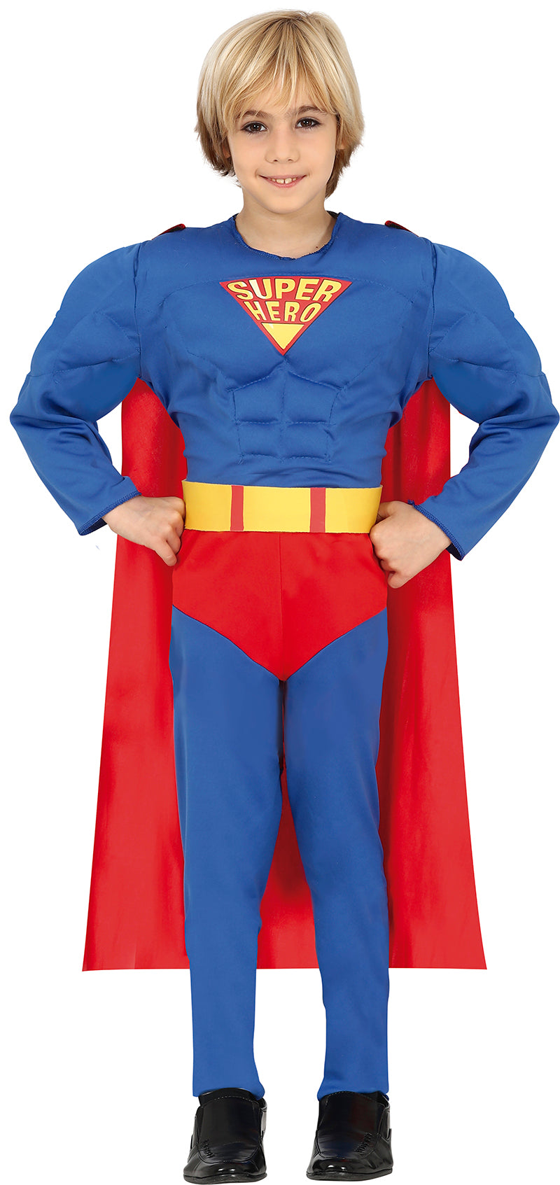GP83165 – Superheld Abenteuerfigur Fantasieheld Kostüm – Größe: 140/146 – Farbe: Blau