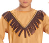 GP77318 – Indianer Häuptling Kind Kostüm Karneval – Größe: 110/116 – Farbe: Braun