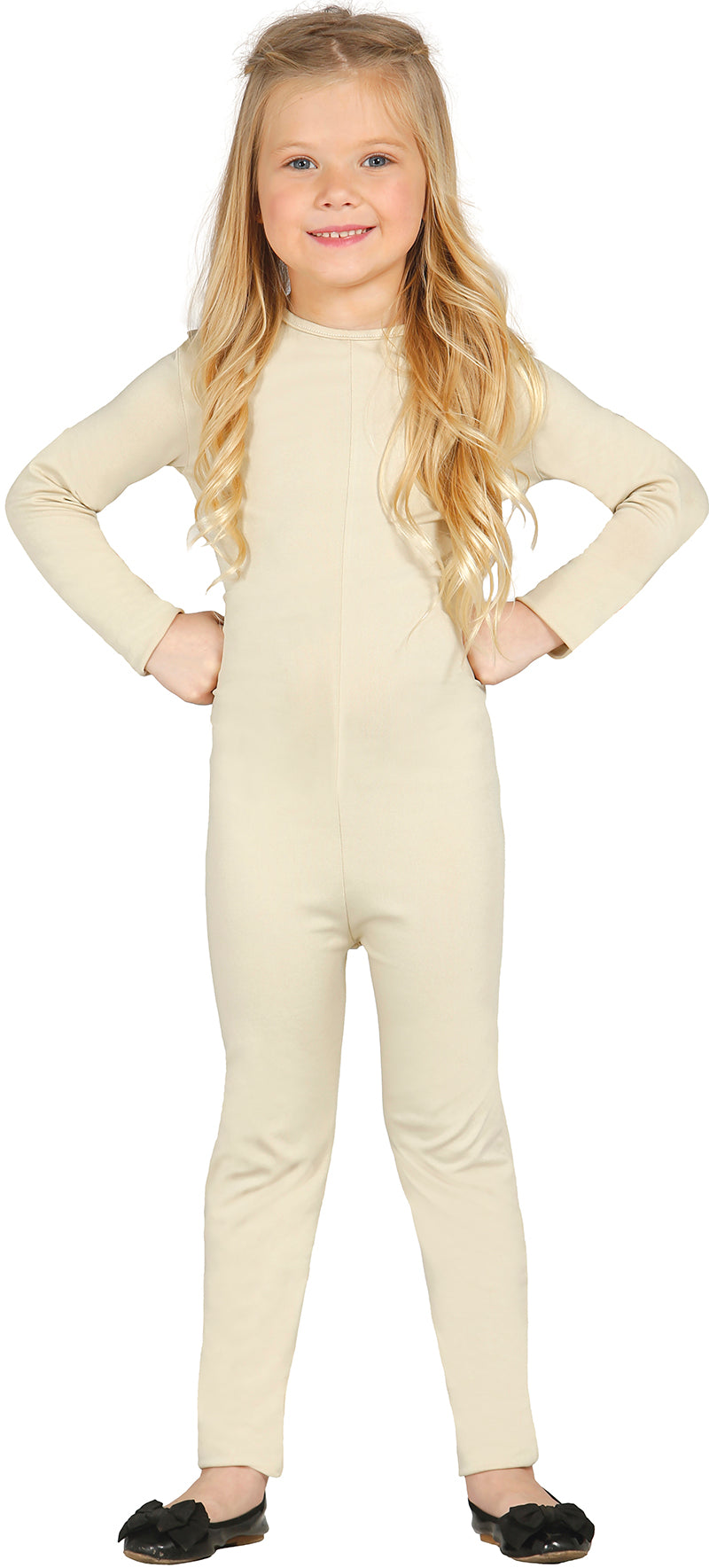 GP82808 – Sportlicher Karneval Fantasieanzug Langarm – Größe: 5 - 8 Jahre, 9 - 12 Jahre, 3 - 5 Jahre – Farbe: Natural