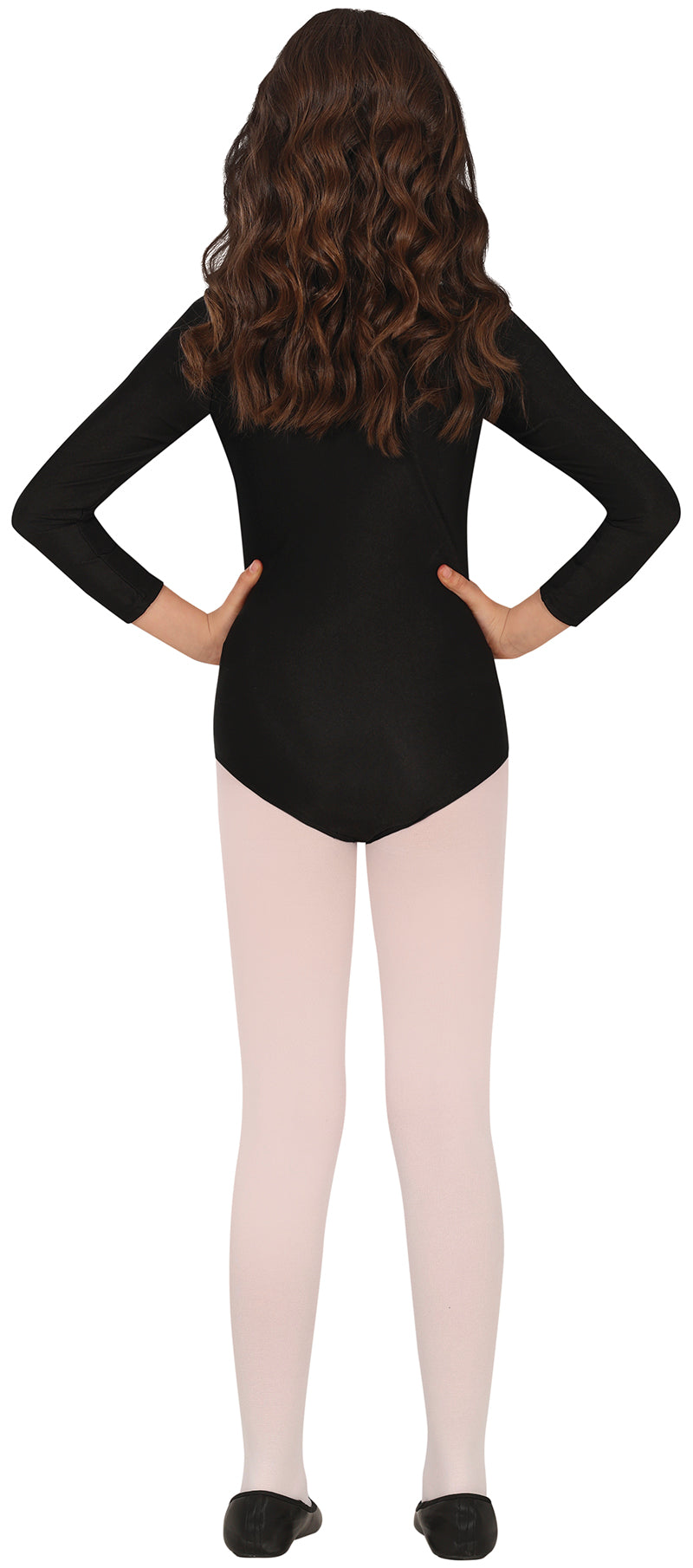 GP82900 – Sportlicher Karneval Star Langarmbody – Größe: 3 - 5 Jahre – Farbe: Schwarz