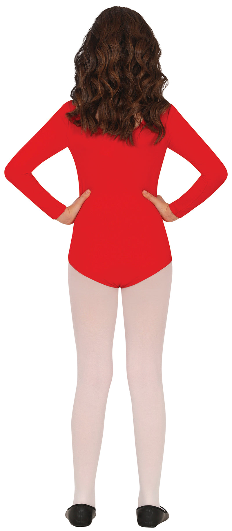 GP82903 – Sportlicher Tänzer Langarm Body – Größe: 5 - 8 Jahre – Farbe: Rot