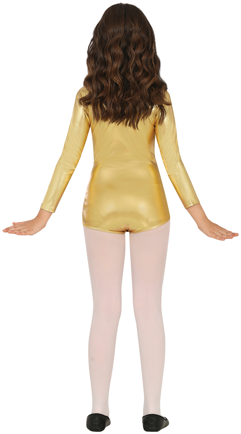 GP82930 – Sportlicher Karneval Glanz Body Gold – Größe: 3 - 5 Jahre, 5 - 8 Jahre, 9 - 12 Jahre – Farbe: Gold, Ansicht 2