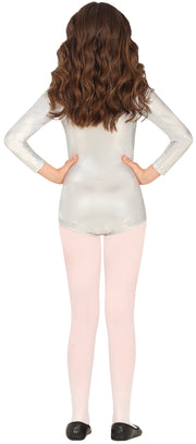 Gymnastikbody für Mädchen silber glänzend, Bild 2