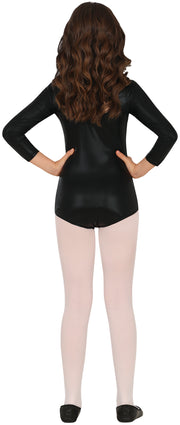 Gymnastikbody für Mädchen schwarz glänzend, Bild 2