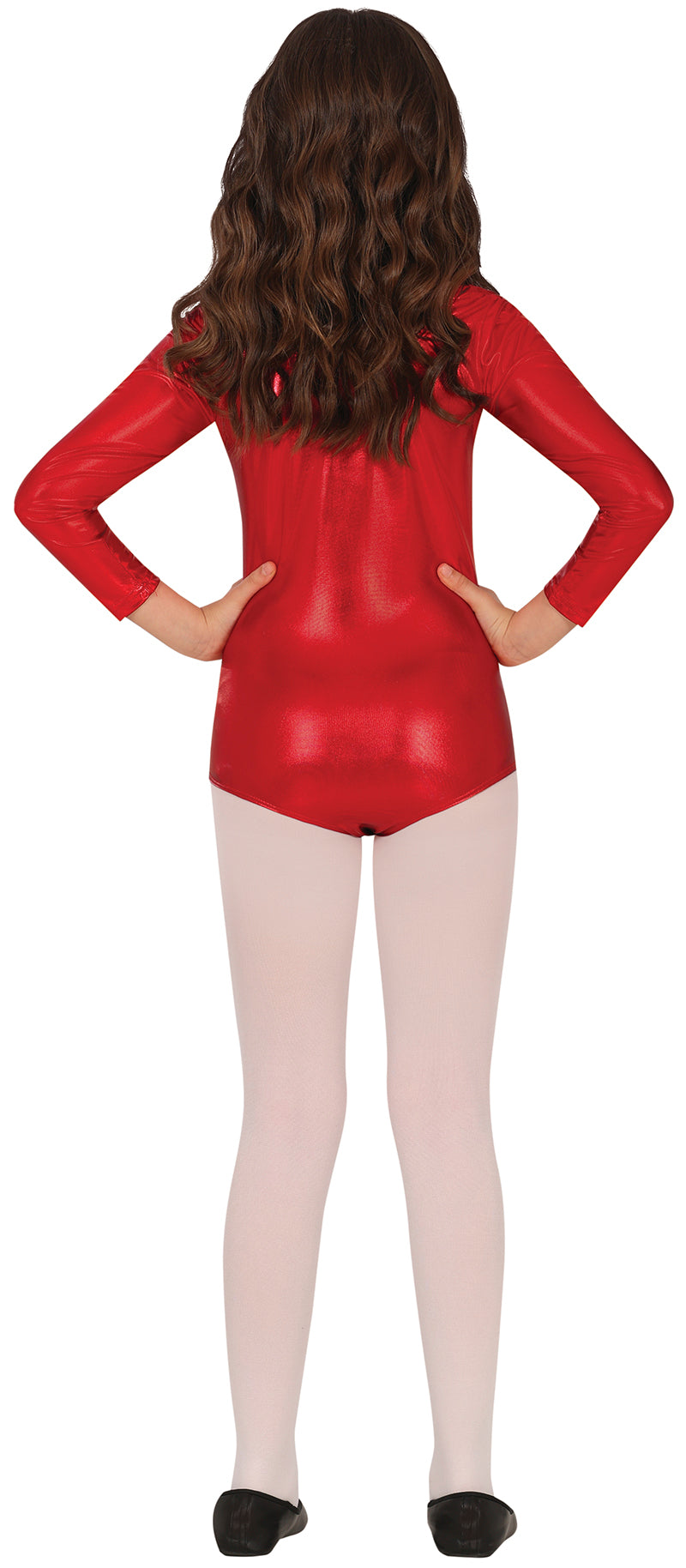 GP82939 – Sportler Langarmbody Metallisch Rot – Größe: 3 - 5 Jahre, 5 - 8 Jahre, 9 - 12 Jahre – Farbe: Rot
