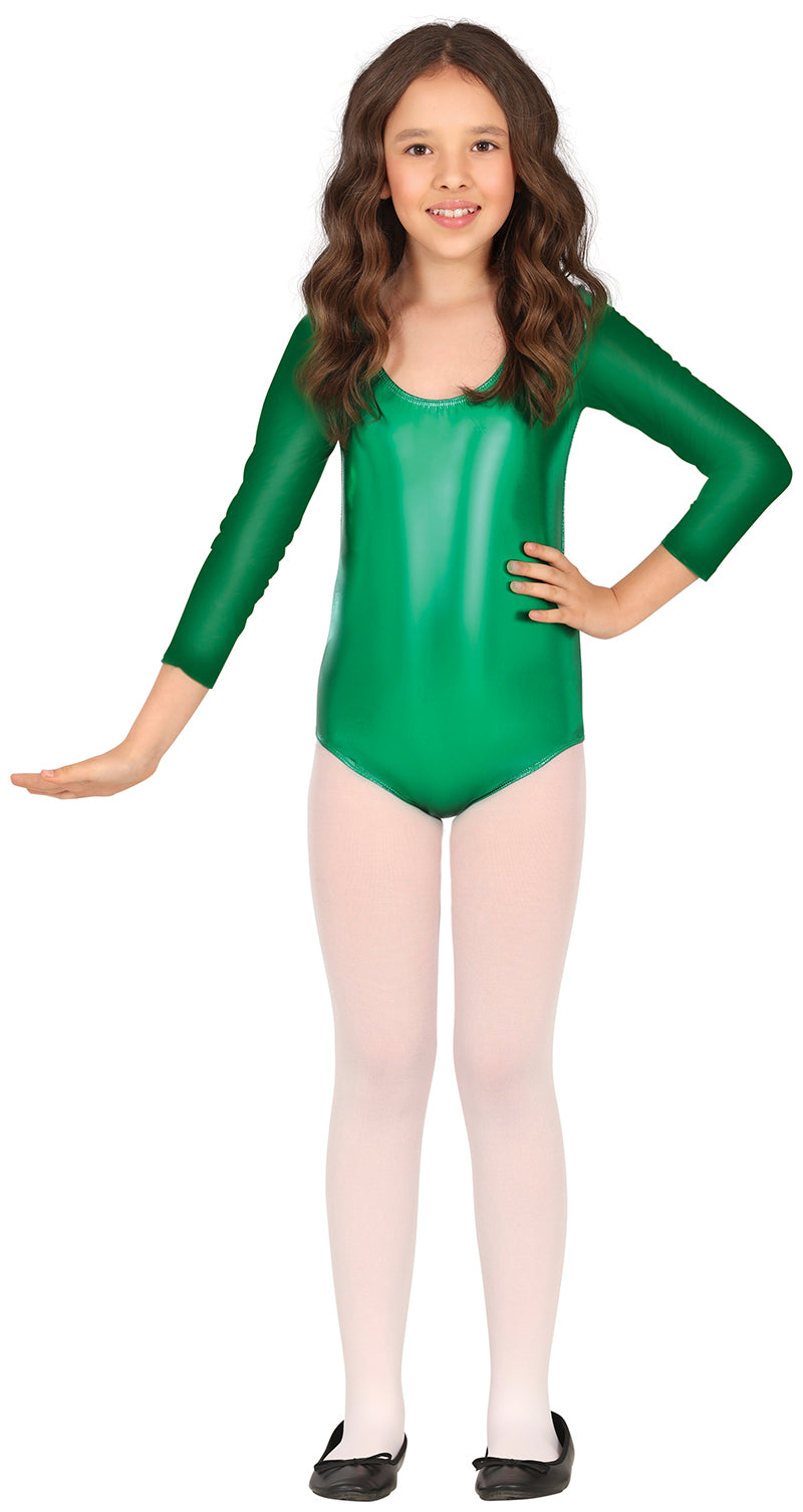 Grüner Gymnastikanzug für Mädchen