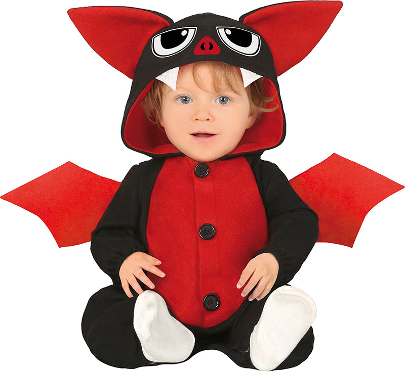 GP83000 – Halloween Fledermaus Anzug Für Kinder – Größe: 74/80 – Farbe: Schwarz