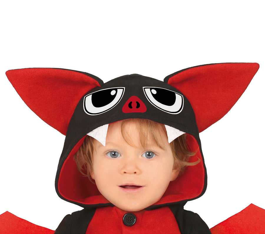 GP83000 – Halloween Fledermaus Anzug Für Kinder – Größe: 74/80 – Farbe: Schwarz, Ansicht 2