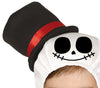 GP83002 – Skelett Hut Jumpsuit Baby Fliege Kapuze – Größe: 74/80 – Farbe: Schwarz
