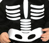 GP83006 – Skelett Baby Jumpsuit Halloween Kapuzenanzug – Größe: 74/80 – Farbe: Schwarz