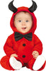 GP83008 – Dämon Halloween Jumpsuit Kapuze – Größe: 74/80 – Farbe: Rot
