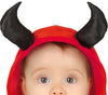 GP83008 – Dämon Halloween Jumpsuit Kapuze – Größe: 74/80 – Farbe: Rot