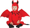GP83027 – Dämonischer Halloween Baby Anzug Mit Flügeln – Größe: 74/80 – Farbe: Rot