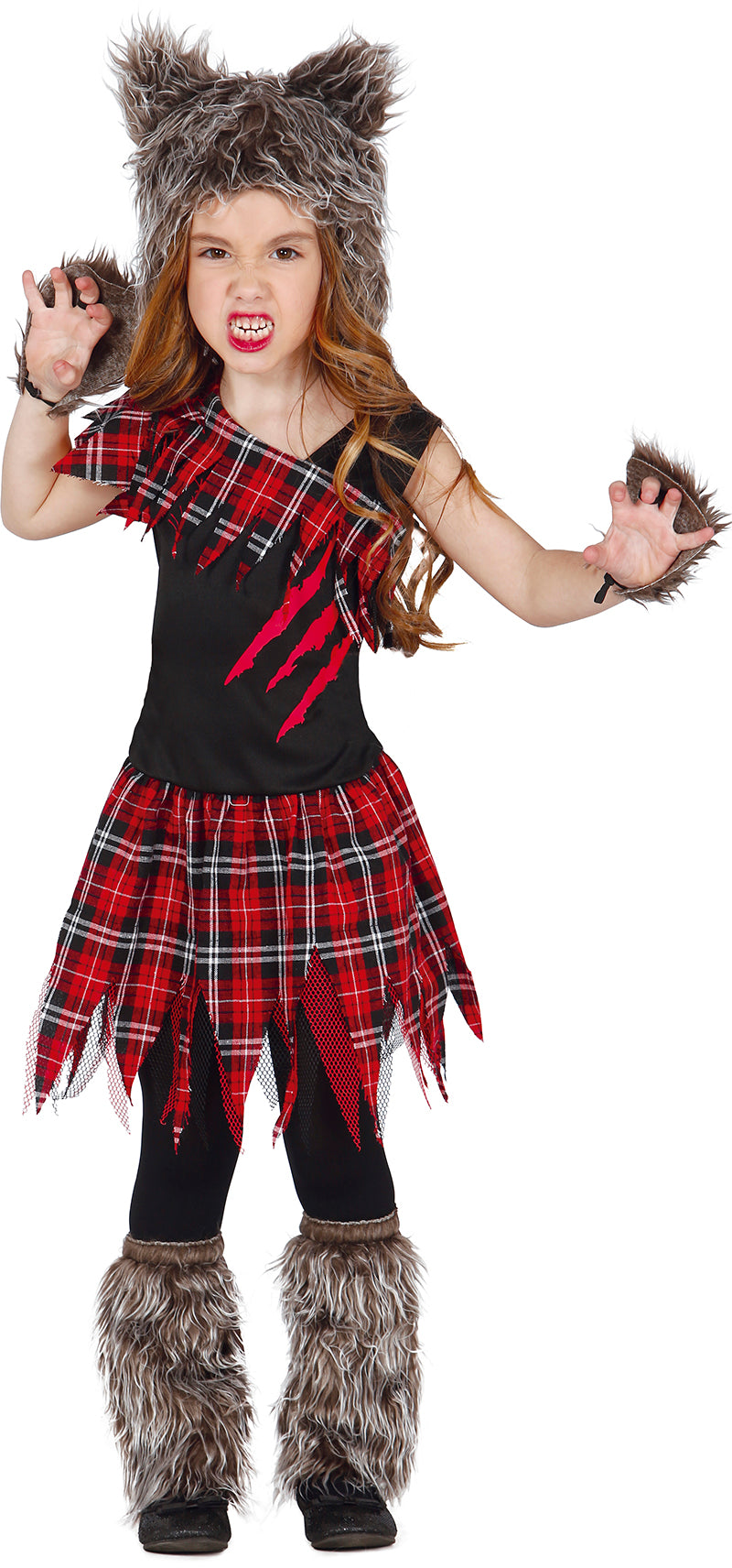 GP83048 – Werwolf Kostüm Kinder Schule Klassisch – Größe: 110/116 – Farbe: Schwarz