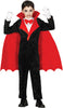GP83113 – Vampir Halloween Mantel Cape Kostüm – Größe: 98/104 – Farbe: Schwarz