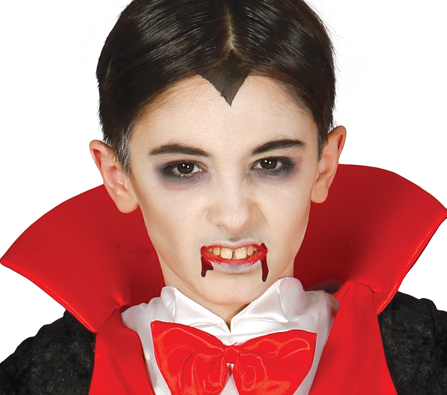 GP83113 – Vampir Halloween Mantel Cape Kostüm – Größe: 98/104 – Farbe: Schwarz, Ansicht 2