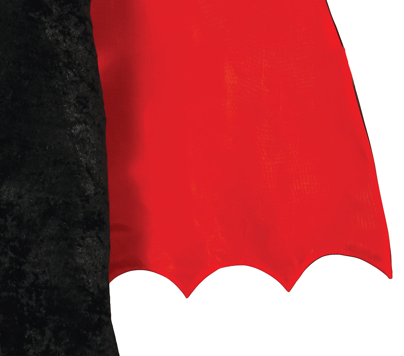 GP83113 – Vampir Halloween Mantel Cape Kostüm – Größe: 110/116 – Farbe: Schwarz