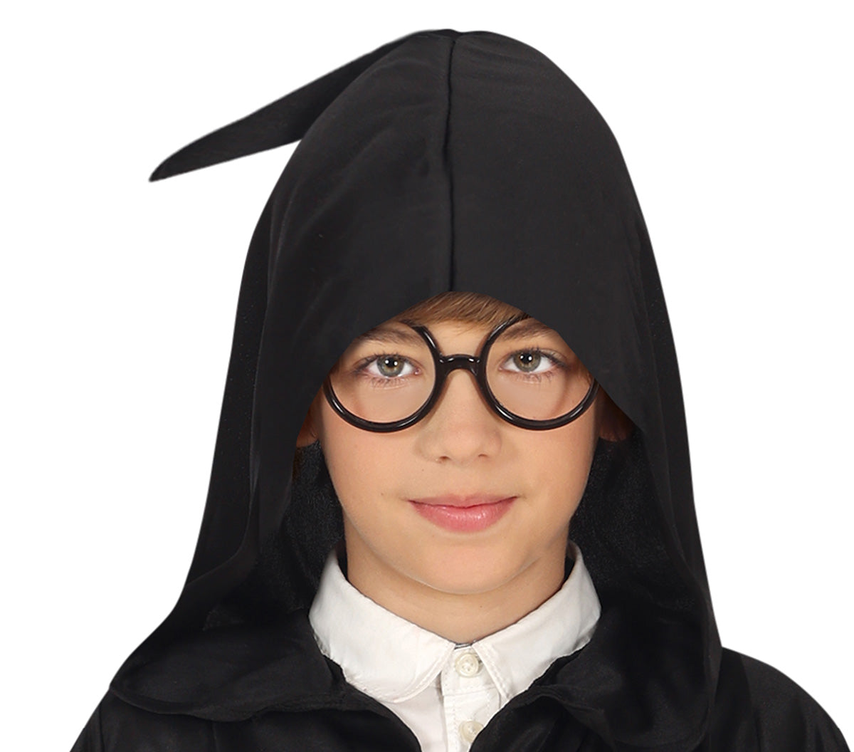 GP83158 – Magische Student Robe Kapuze – Größe: 98/104 – Farbe: Schwarz