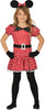 GP83180 – Maus Kostüm Karneval Outfit – Größe: 98/104 – Farbe: Rot