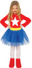 GP83212 – Superhelden Abenteuerfigur Karnevalskleid – Größe: 110/116 – Farbe: Rot