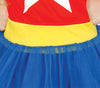 GP83212 – Superhelden Abenteuerfigur Karnevalskleid – Größe: 128/134 – Farbe: Rot