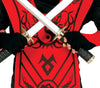 GP83256 – Ninja Krieger Karnevalskostüm Rot – Größe: 128/134 – Farbe: Rot