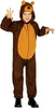 GP83260 – Baerenkostuem Karneval Kapuze Tier Onesie – Größe: 98/104 – Farbe: Braun