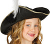 GP83341 – Piraten Captain Kostüm Karneval – Größe: 140/146 – Farbe: Schwarz