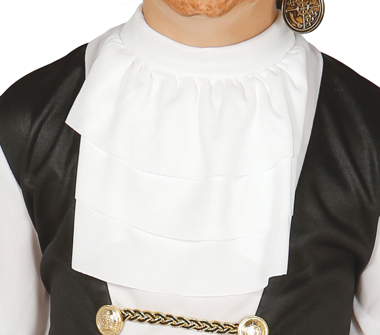 GP77313 – Pirat Abenteuer Kostüm Für Karneval – Größe: 128/134 – Farbe: Weiß