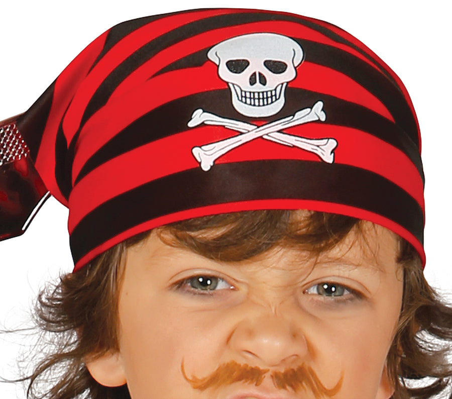 GP83347 – Piraten Abenteuer Karneval Kopftuch – Größe: 110/116 – Farbe: Schwarz, Ansicht 2