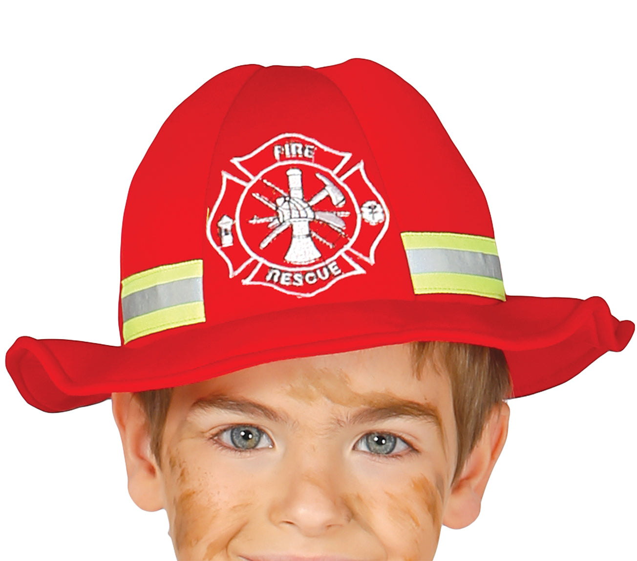 GP83354 – Feuerwehr Karneval Kostüm Set – Größe: 98/104 – Farbe: Rot