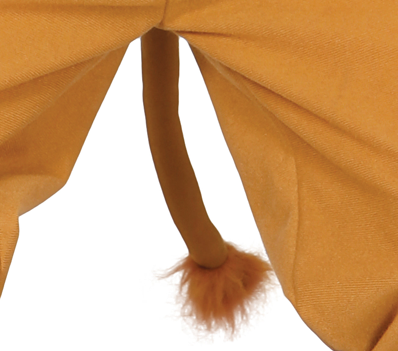 GP83369 – Löwe Kostüm Kapuze Schwanz Jumpsuit – Größe: 110/116 – Farbe: Braun