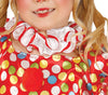 GP83395 – Clown Karnevalskostüm Buntes Kleid – Größe: 128/134 – Farbe: Rot