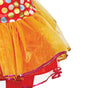 GP83395 – Clown Karnevalskostüm Buntes Kleid – Größe: 140/146 – Farbe: Rot