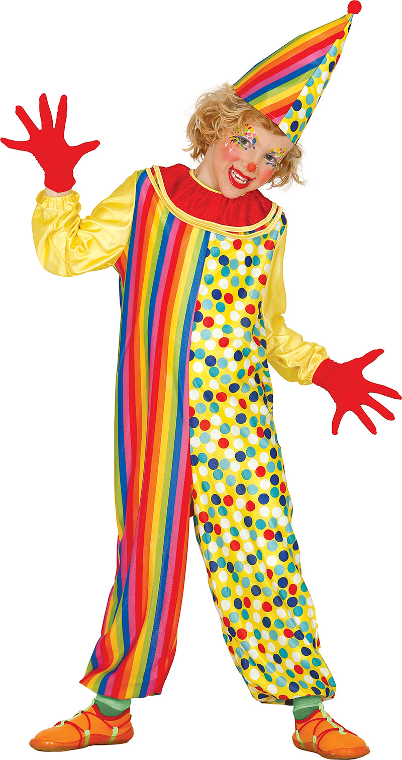 GP83399 – Clown Kostüm Karneval Spaß Bunter – Größe: 110/116 – Farbe: Rot
