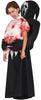 GP83405 – Halloween Geist Kostüm Umhang Blut – Größe: 128/134 – Farbe: Schwarz