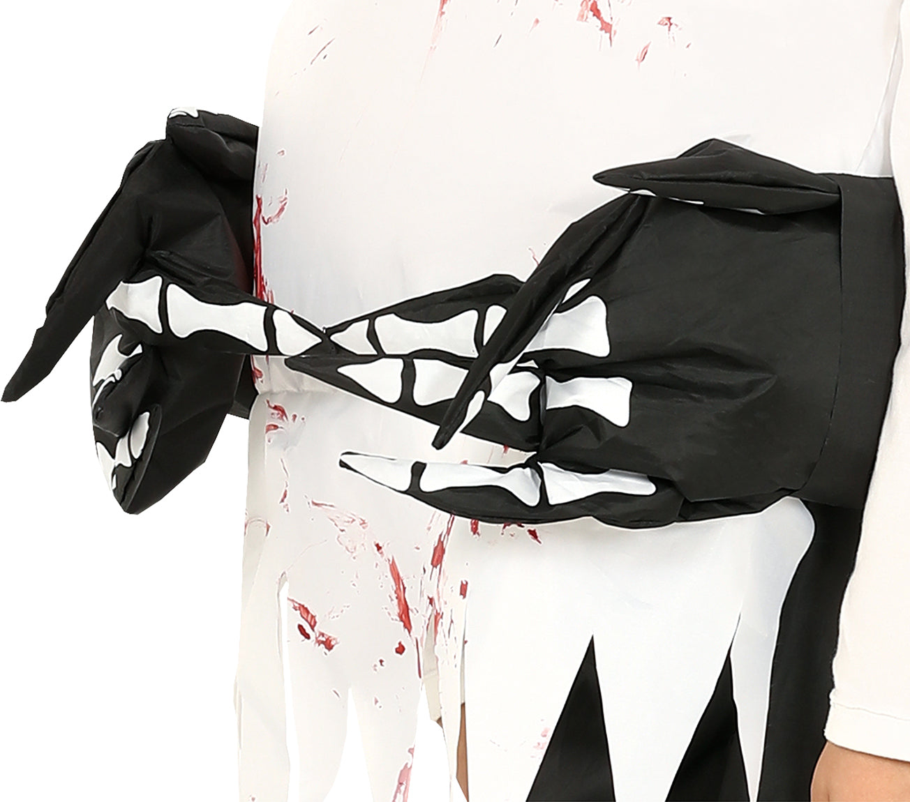 GP83405 – Halloween Geist Kostüm Umhang Blut – Größe: 128/134 – Farbe: Schwarz