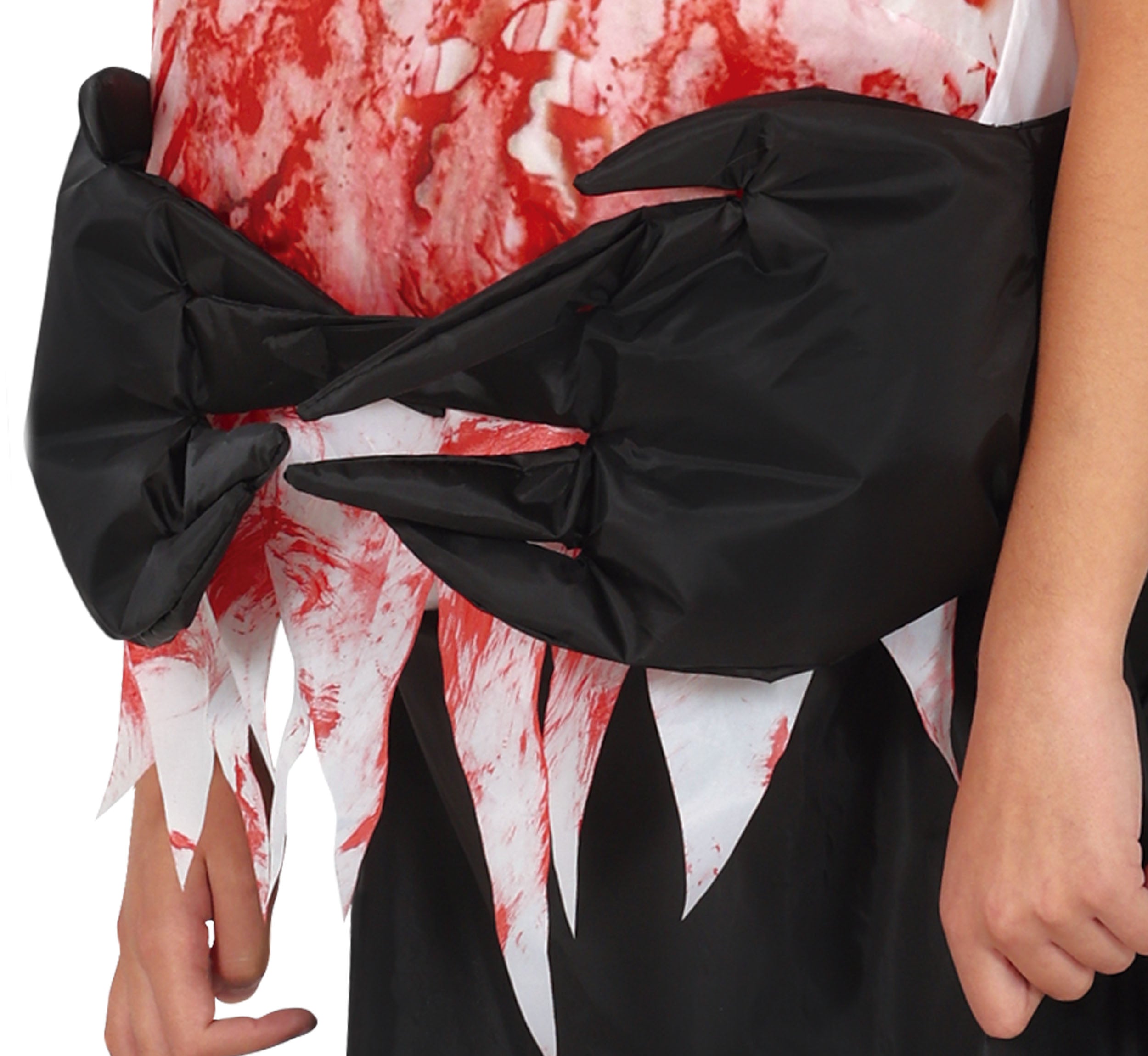 GP83405 – Halloween Geist Kostüm Umhang Blut – Größe: 128/134 – Farbe: Schwarz