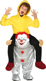 Horrorclown Huckepack Kostüm für Kinder, Bild 1