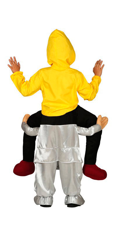 GP83412 – Clown Spuk Mit Gelbem Hoodie – Größe: 128/134, 140/146 – Farbe: Gelb, Ansicht 2